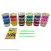 OVI Non Toxin Air Dry Creative Modeling Clay Bucket With Assorted Colors Ultra Light Molding Magic Clay 24 Bright Color Creative DIY Crafts 24pcs B074N965WG
